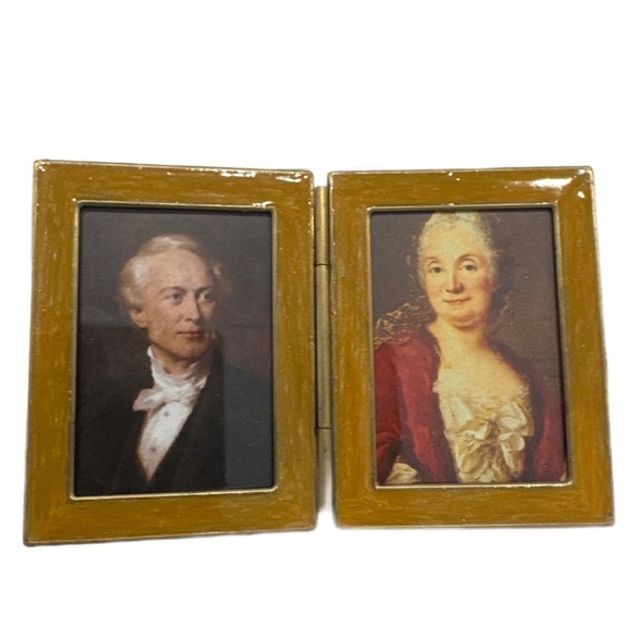 Jay Strongwater Mini Brass Enamel Foldable 2 Photo frame with Swarovski Jewels - Picture 3 of 3